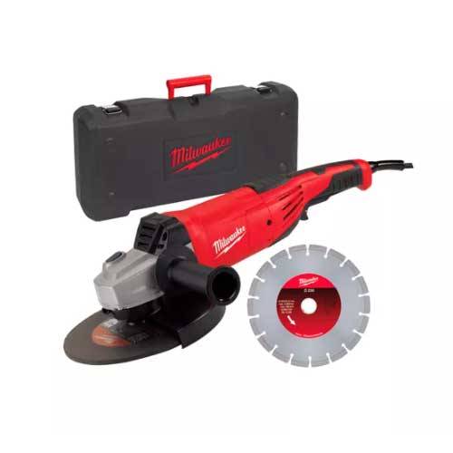 AMOLADORA ANGULAR MILWAUKEE AG22-230DMS SET 2200W