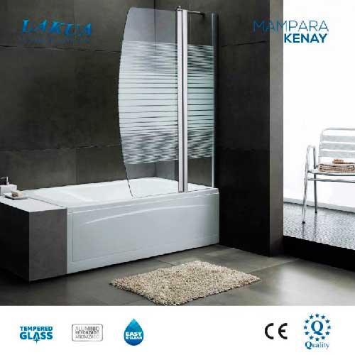 MAMPARA BAÑO LAKUA KENAY 40X60X140 C/SER L 6MM
