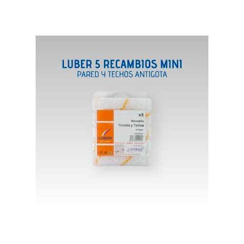RECAMBIO MINI RODILLO LUBER ANTIGOTA 11CM SET/5