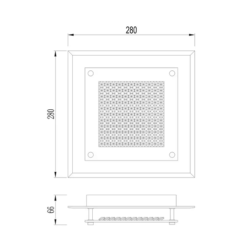 PLAFON MANTRA CUAD M CRIS LED 28CM 4580