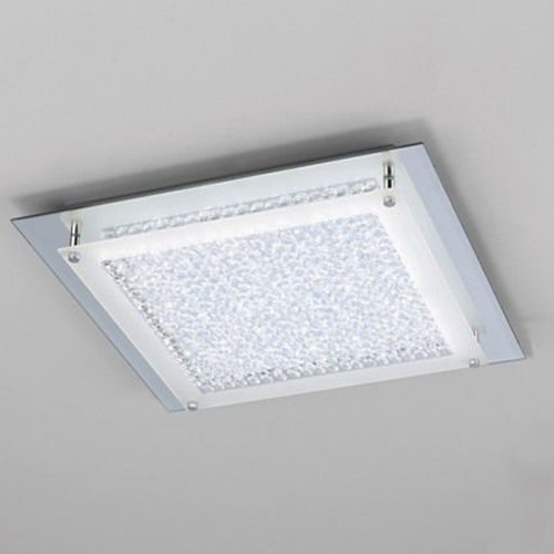 PLAFON MANTRA CUAD GR CRIS LED 42CM 4582