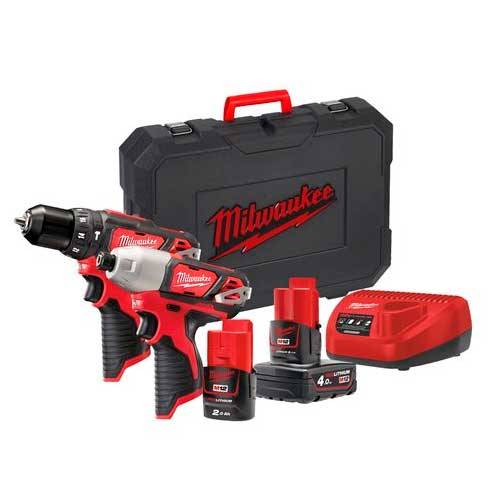 PACK TALADRO ATORNILLADOR MILWAUKEE M12BPP2B-421C