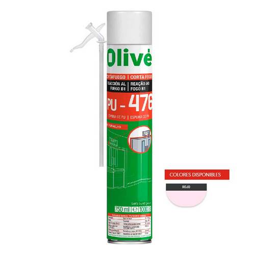 ESPUMA POLIUR OLIVE PU476 B1 SPRAY 750ML