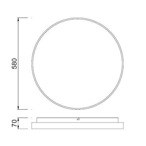 PLAFON MANTRA REFLEX GRANDE 5342 REDON 55W