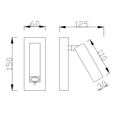 APLIQUE MANTRA 6071 TARIFA NIQ SAT LED 3W 3000K