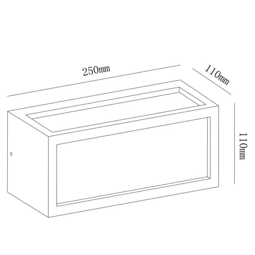 APLIQUE EXT MANTRA UTAH EXTERIOR BLANCO IP65 1L