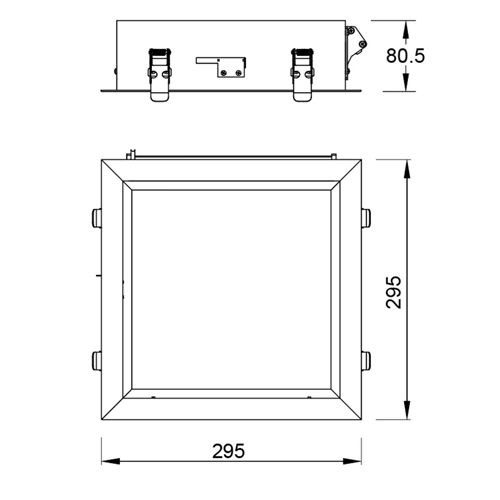 PLAFON MANTRA BLUE SKY LED 9093 EMPOTR 30X30