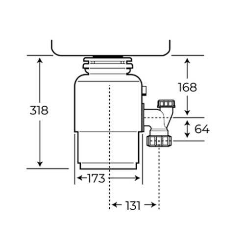 TRITURADOR TEKA 115890013 P/FREGADERO TR550