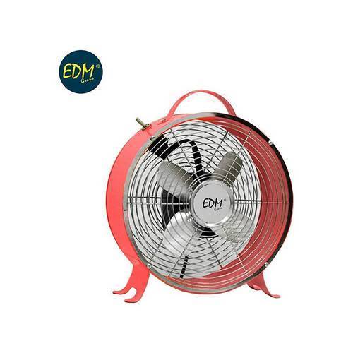 VENTILADOR EDM TRITON 26CM ROJO 33015
