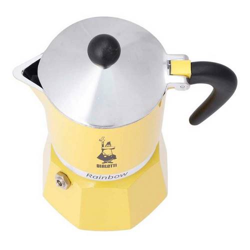 CAFETERA BIALET RAINBOW 1-TAZ AMARILL 4981/NP