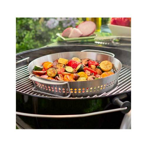 SOPORTE ASADOR POLLO WEBER INOX 8838