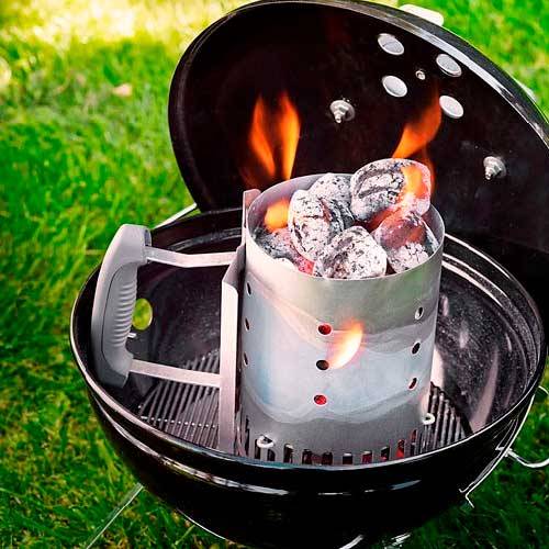 CHIMENEA ENCENDIDO WEBER SMOKEY JOE 7447