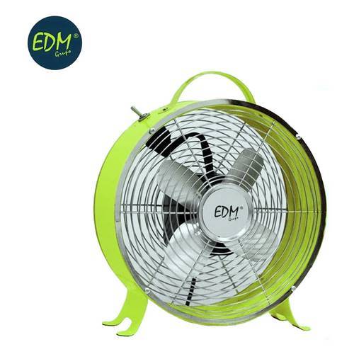VENTILADOR EDM TRITON 26CM VERD 33016