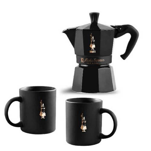 SET MOKA BLACK 3-TAZAS 2-MUG BIALET 0003539