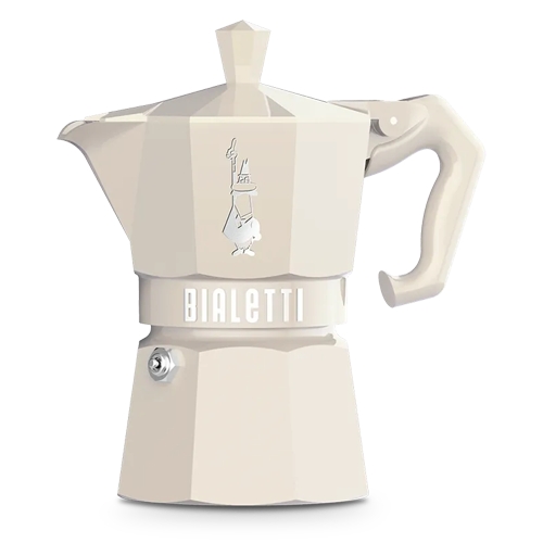 CAFETERA BIALET MOKA EXPRESS EXCLUSIV CREAM 3-TAZ