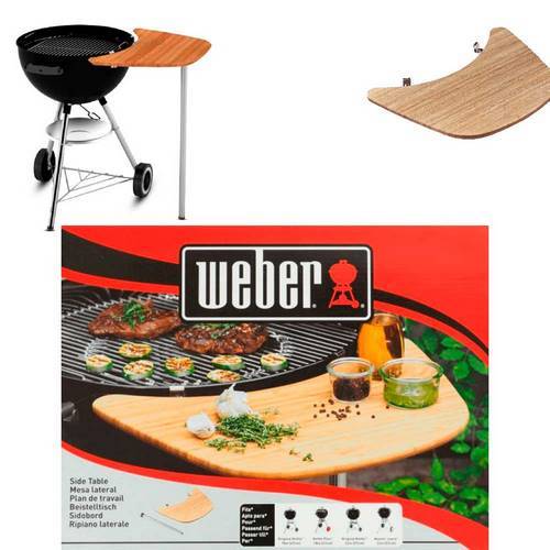 MESA BARBAC WEBER LATERAL BAMBU 17638