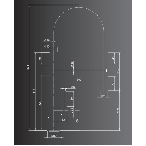 MONOMANDO TRASS T055 2 POS AISI316 CAÑO FL CAUCH N
