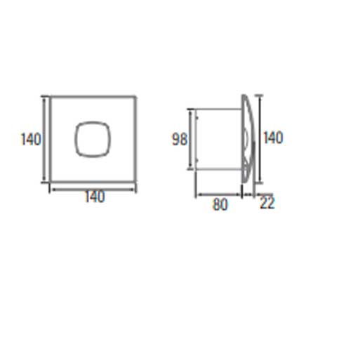 EXTRACTOR CATA BAÑO SILENTIS LN-10 BLANC 01072000