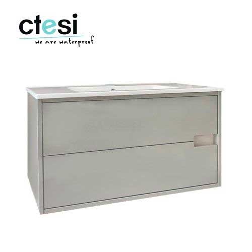 MUEBLE BAÑO CTESI DOMUS-100 GRIS/TAIGA BL1082204