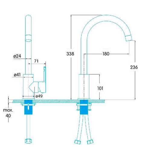 GRIFO MONOM EDESA RIN CROMADO 951270002