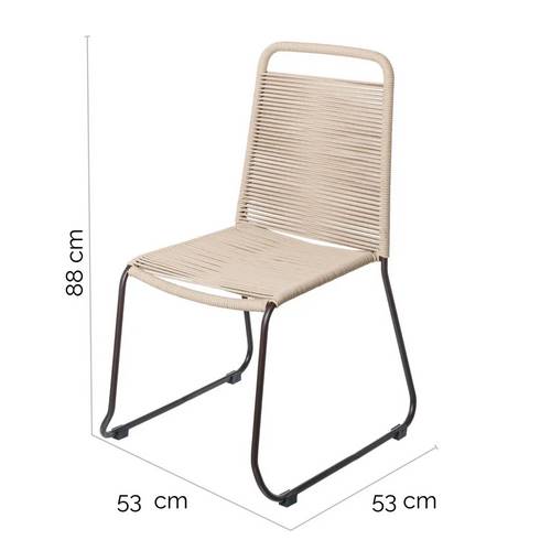 SILLA LDK ANTEA CUERDA TOPO 84416