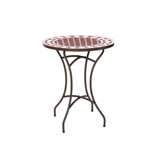 MESA LDK PERSEA CERAMICA 60CM TAUPE/BLANC 84418