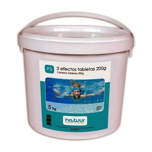 CLORO NATUUR PISCINA 3-ACCIONES 200GR/TABLET 5K