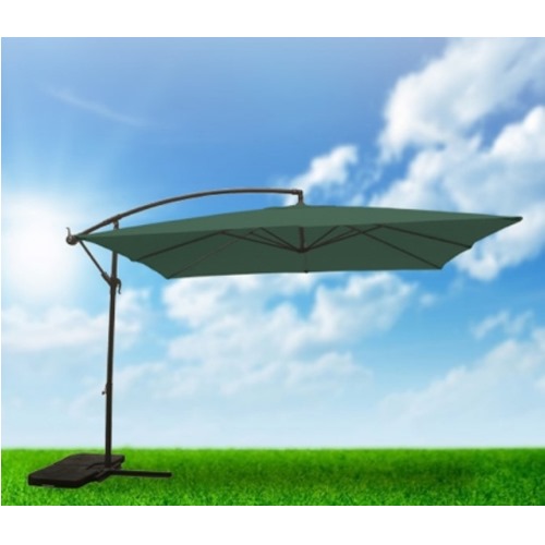 PARASOL NATUUR LATERAL ALUM 3,00M VERDE C/FALD