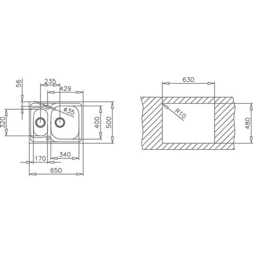 FREGADERO TEKA 10120090 UNIVER 11/2C 31/2