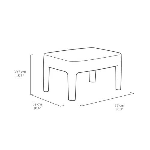 CJTO CURVER TARIFA BALCONY GRANIT 206479