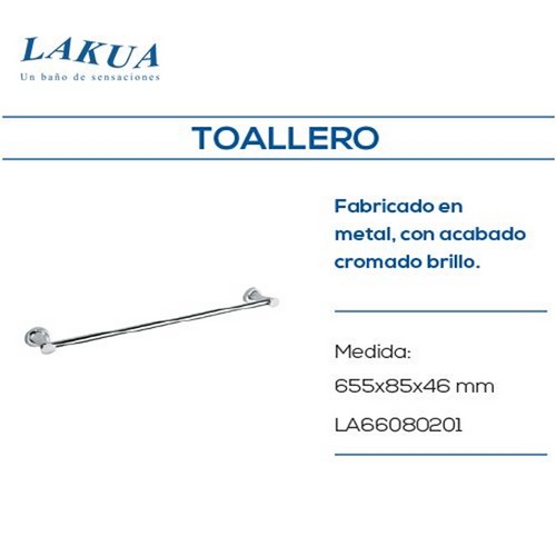 TOALLERO BARR LAKUA LA66 LAT CROMO
