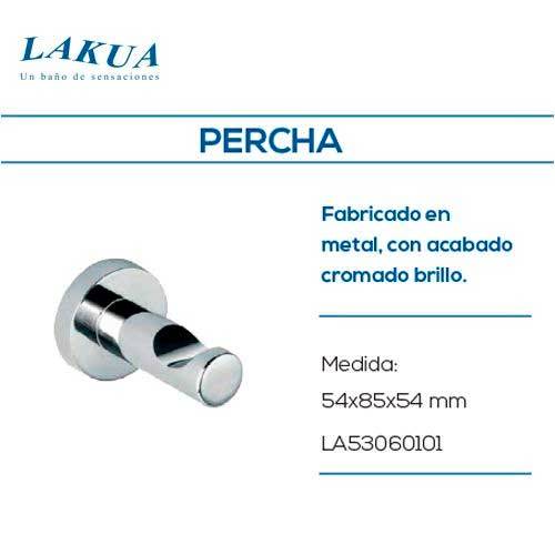 PERCHA LAKUA LA53 LAT CROMO