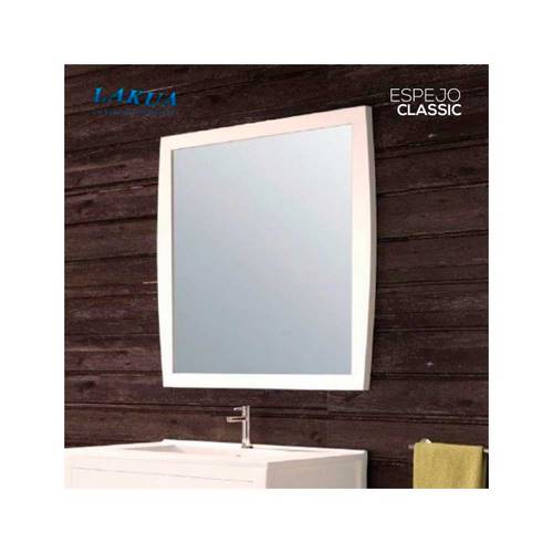 ESPEJO BAÑO CTESI CLASSIC 80X80 BLANCO MATE