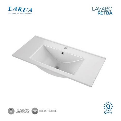 LAVABO LAKUA CERAMIC RETBA 81X46 20284146080