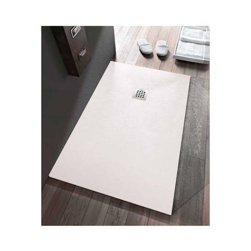 PLATO DUCHA LAKUA MINERAL STONE 120X70 BLANC