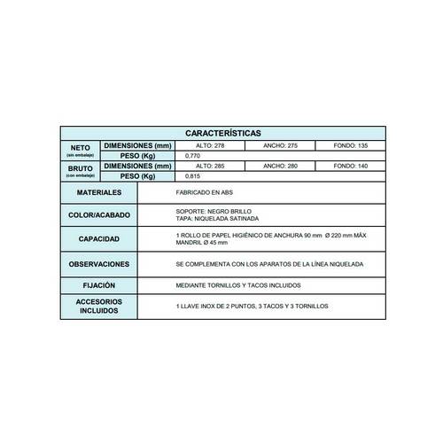 PORTARROLLO LAKUA LUNA NIQUEL 300M 2027AE58302