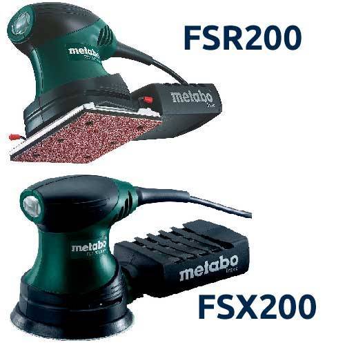 SET METABO LIJADORAS FSR200+FSX200+ACC