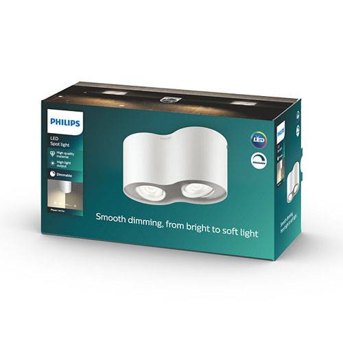 FOCO PHILIPS PHASE 2X4,5W BLANCO 533023116