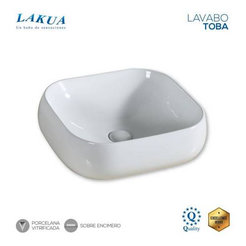 LAVABO LAKUA TOBA PORCELANA 450X400X145MM
