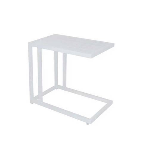 MESA AUXILIAR LDK AGNES ALUM 60X35 BLANC 127377