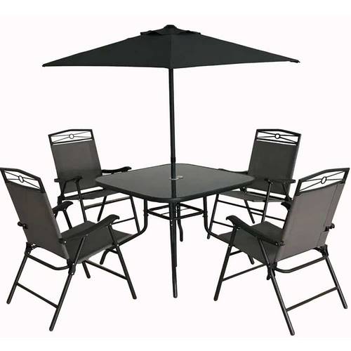MUEBLE JARDIN NATUUR CHILE ACERO/TEXT GRIS SET/5