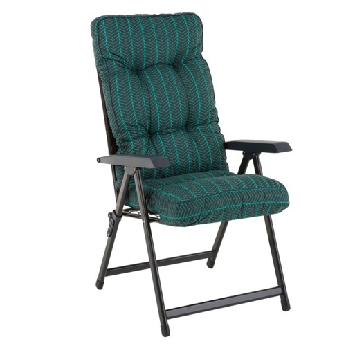SILLA NATUUR JARDIN ALBA 7-POSIC PLEGABL GRIS/VERD