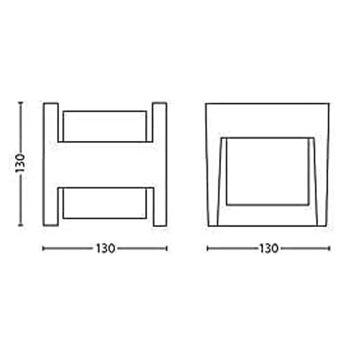 APLIQUE PHILIPS ARBOUR 2X4,5W ANTRACIT