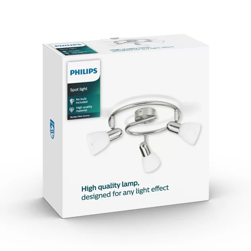 FOCO PHILIPS BURLAP 3X40W NIQUEL 5023317E7