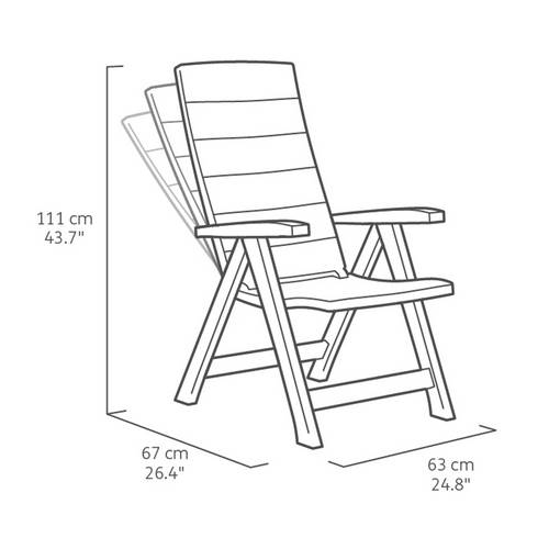 SILLA CURVER BRASILIA FUTURA GRAFIT 221204