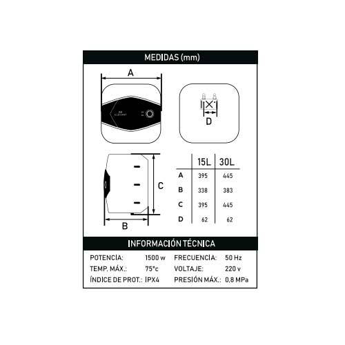 TERMO ELEC ELEGANT MAX 30L 30300146030
