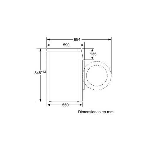 LAVADORA BALAY 3TS853B 1000RPM A+ EN TENERIFE.