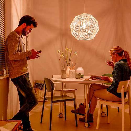 COLGANTE PHILIPS MOHAIR 1X60W BLANCO 4088731PN