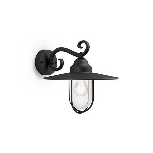 APLIQUE PHILIPS PASTURE 1X60W NEGRO 1627030PN