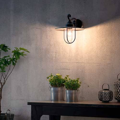 APLIQUE PHILIPS PASTURE 1X60W NEGRO 1627030PN